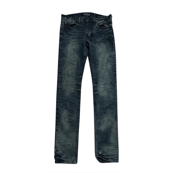 Xxx‎ RUDE, Men’s Distressed Slouch Tapered Button Fly Jeans 28/32 - Picture 1 of 4